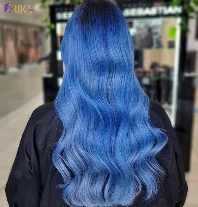 رنگ موی آبی 6