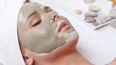 ماسک صورت با خاک رس سفید
