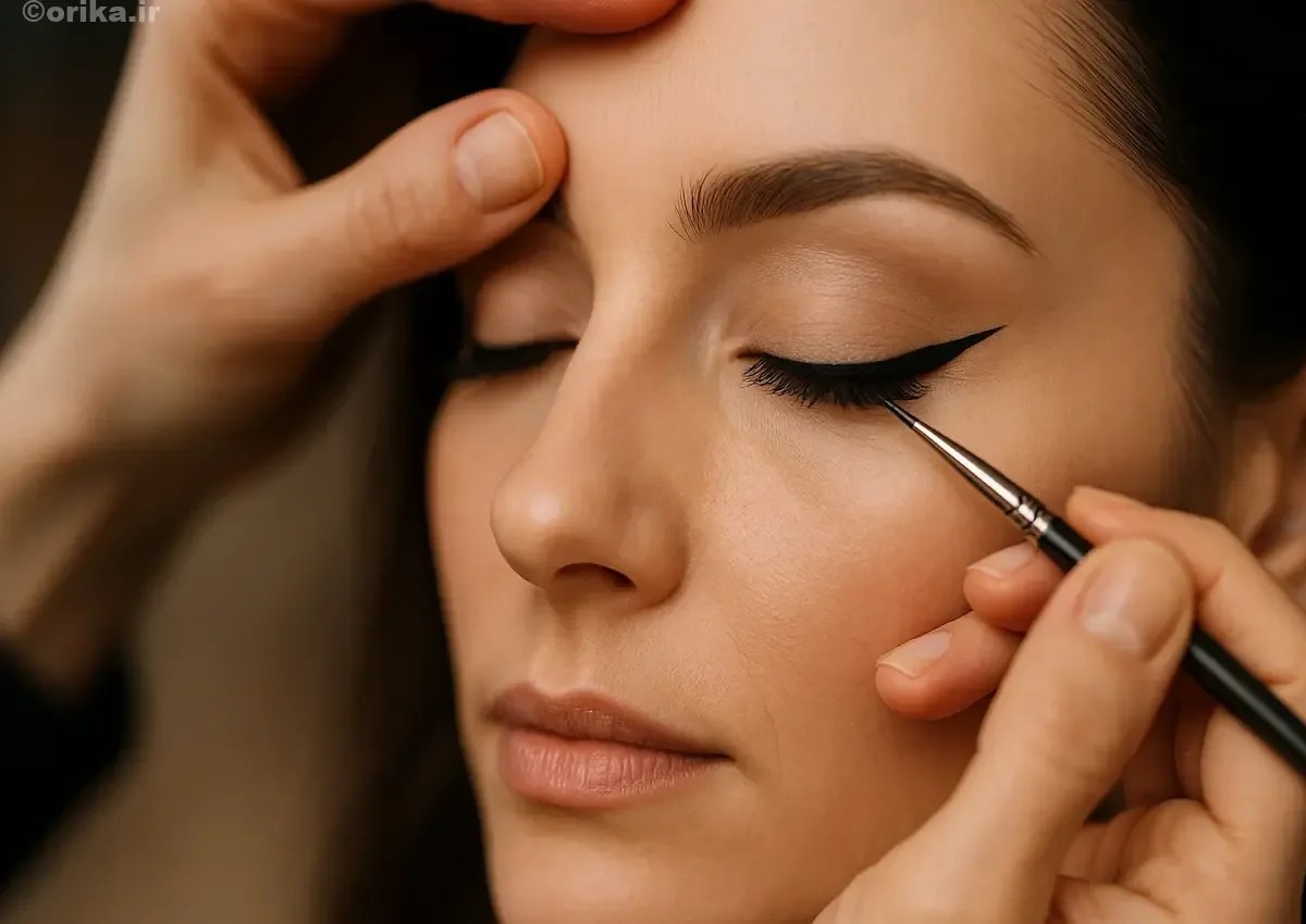 آموزش خط چشم گربه‌ای