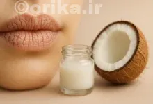 درمان ترک لب با روغن نارگیل