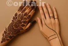 طرح حنا روی دست