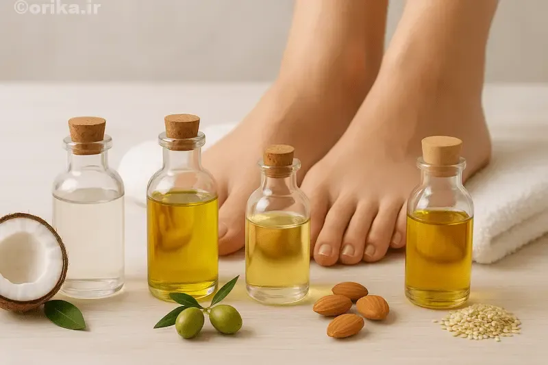 روغن‌های گیاهی مؤثر در نرمی و روشن‌سازی پوست پا
