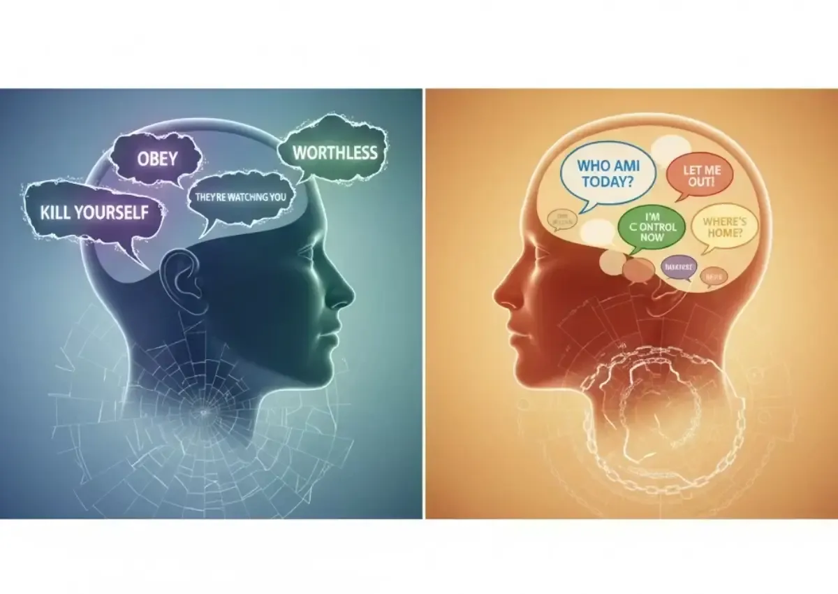 تفاوت اسکیزوفرنی با اختلال شخصیت چندگانه (DID)