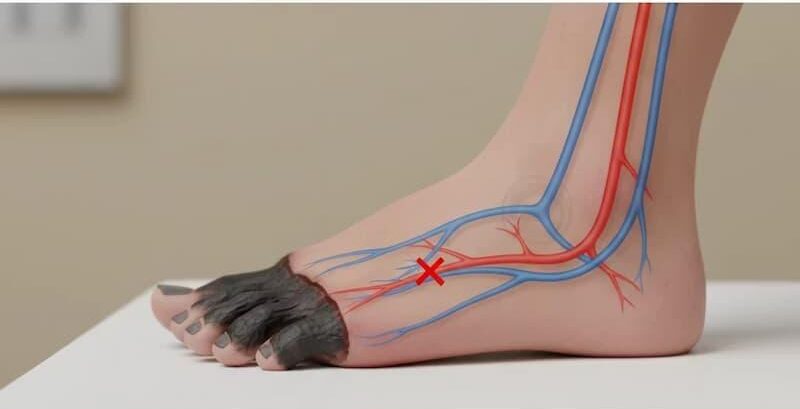 علائم بیماری قانقاریا