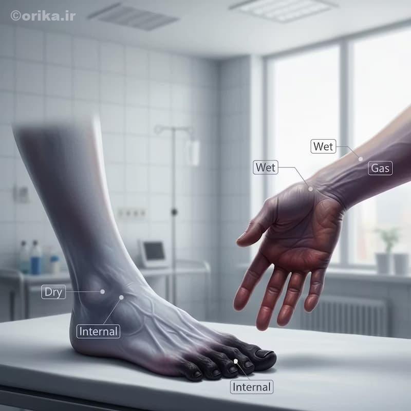 قانقاریا چیست و چگونه شکل می‌گیرد؟