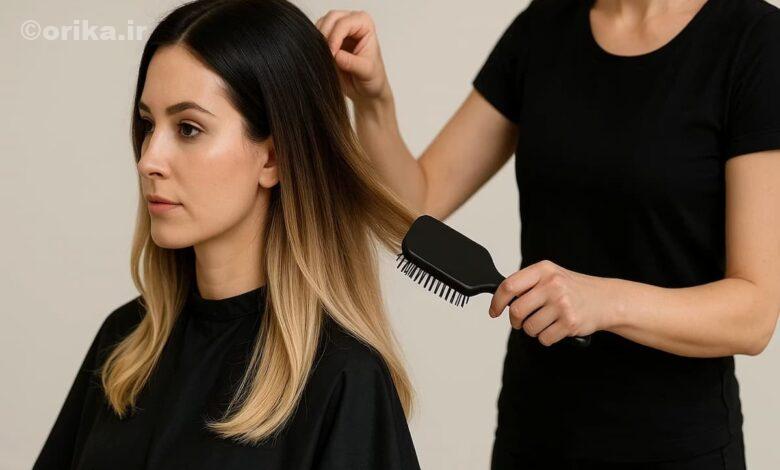 رنگ مو ریشه تیره ساقه روشن