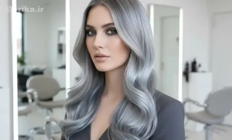 رنگ مو فولادی