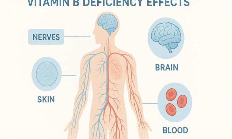 کمبود ویتامین‌های گروه B