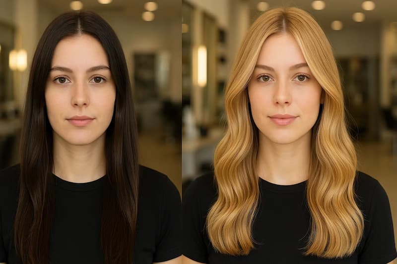 تطبیق رنگ بیسکویتی با انواع پوست و مو