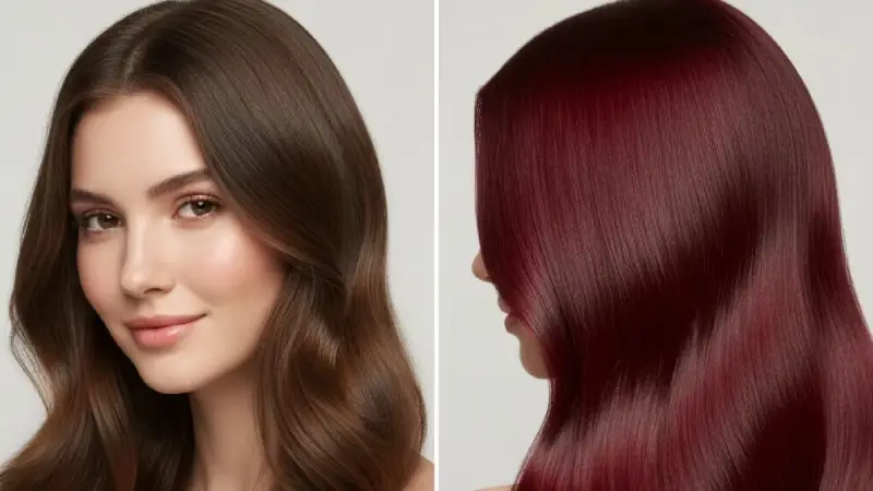 فرمولهای رنگ مو چری با دکلره