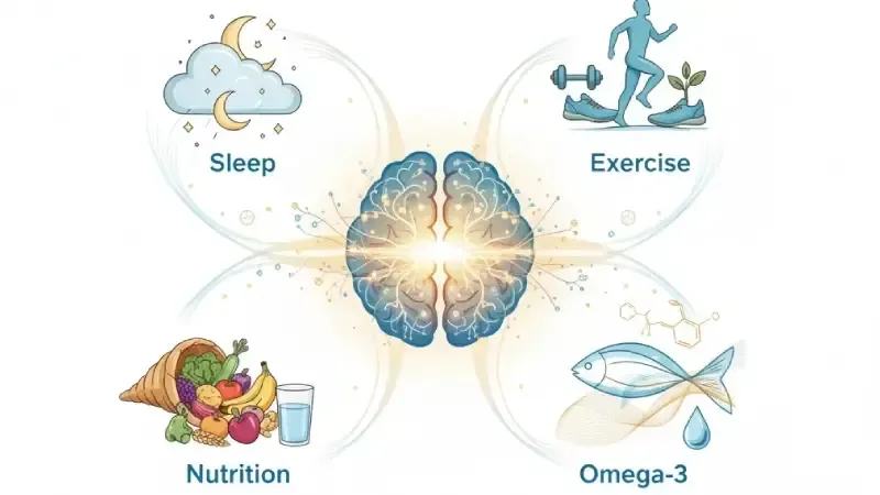 نقش خواب، تغذیه، امگا۳ و ورزش در تکامل مغز