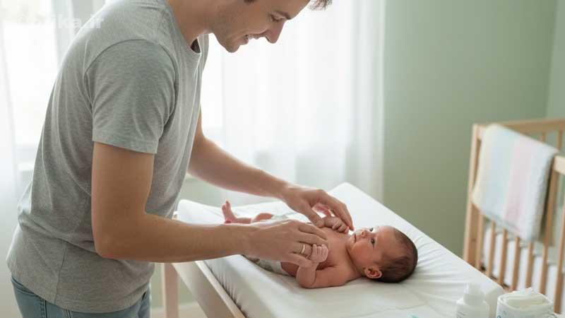 تعویض پوشک و پیشگیری از سوختگی پوست