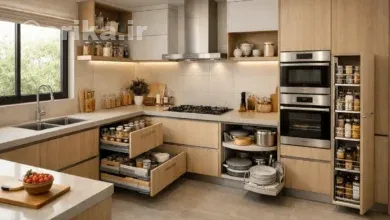خلاقیت در چیدمان وسایل آشپزخانه