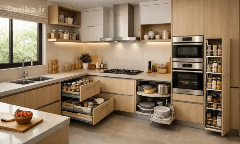 خلاقیت در چیدمان وسایل آشپزخانه